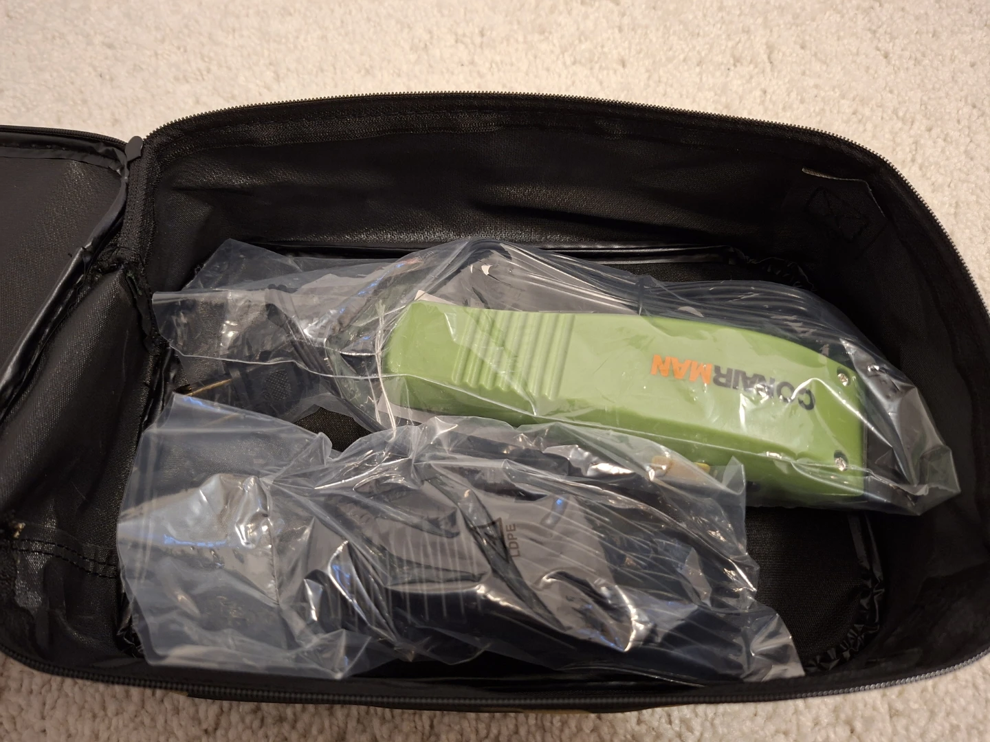 CONAIRMAN Green Hair Clipper with Attachments