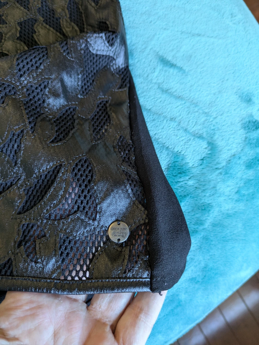Barcia Jeans Black Lace Detail Top - Size M - photo 3