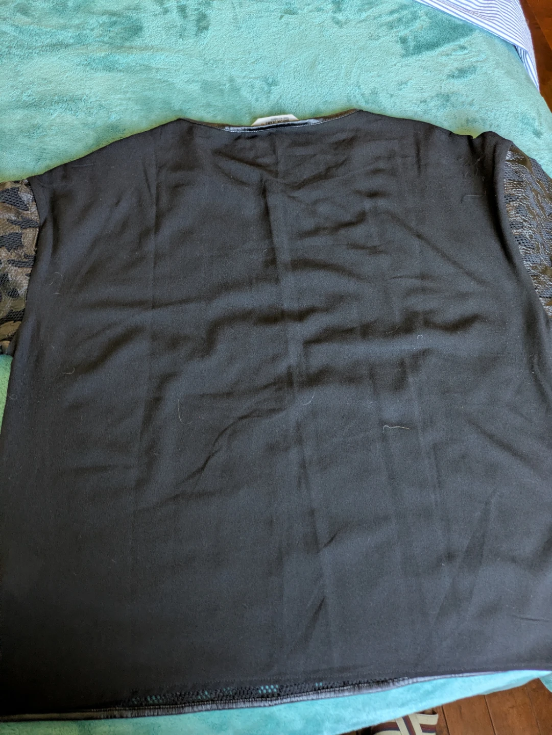 Barcia Jeans Black Lace Detail Top - Size M - photo 4