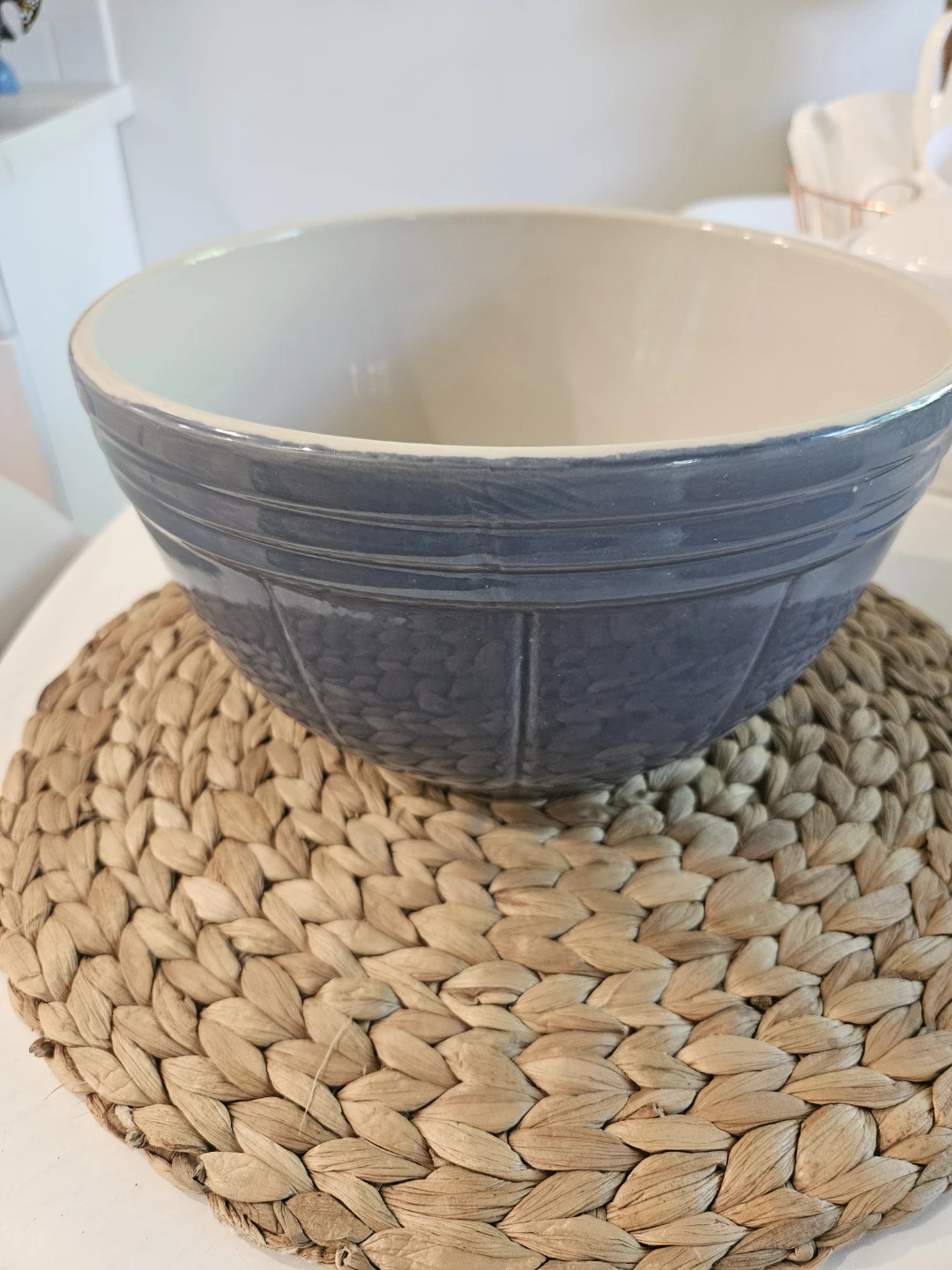Blue Ceramic Mixing Bowl