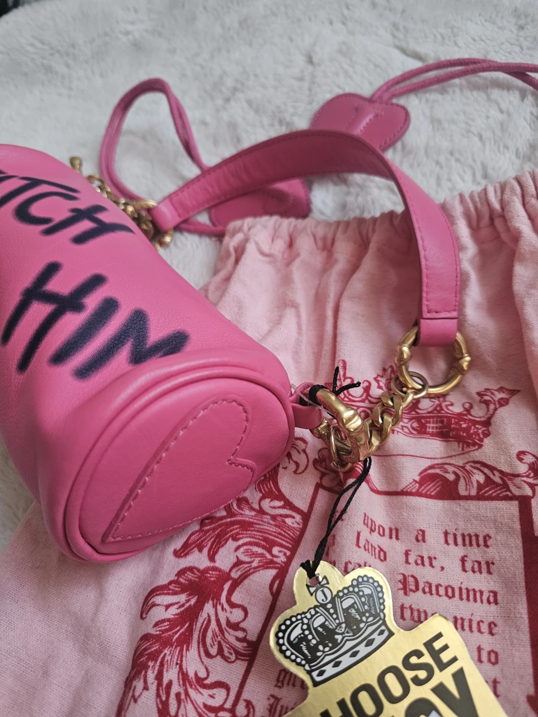 Juicy Couture Pink "Ditch Him" Cylinder Bag - photo 3