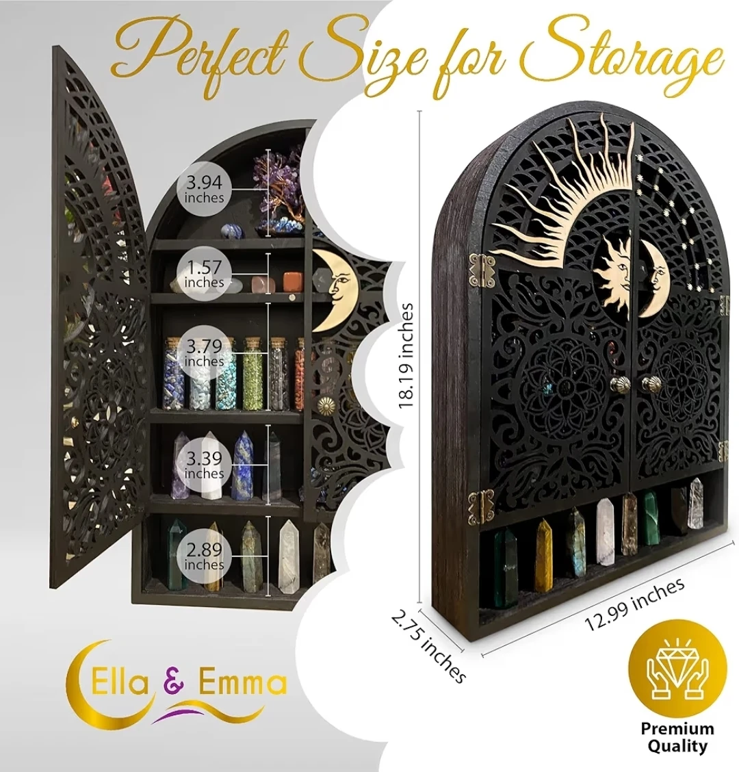 Sun & Moon Wall Shelf – 5-Tier Home ⚽ - photo 3