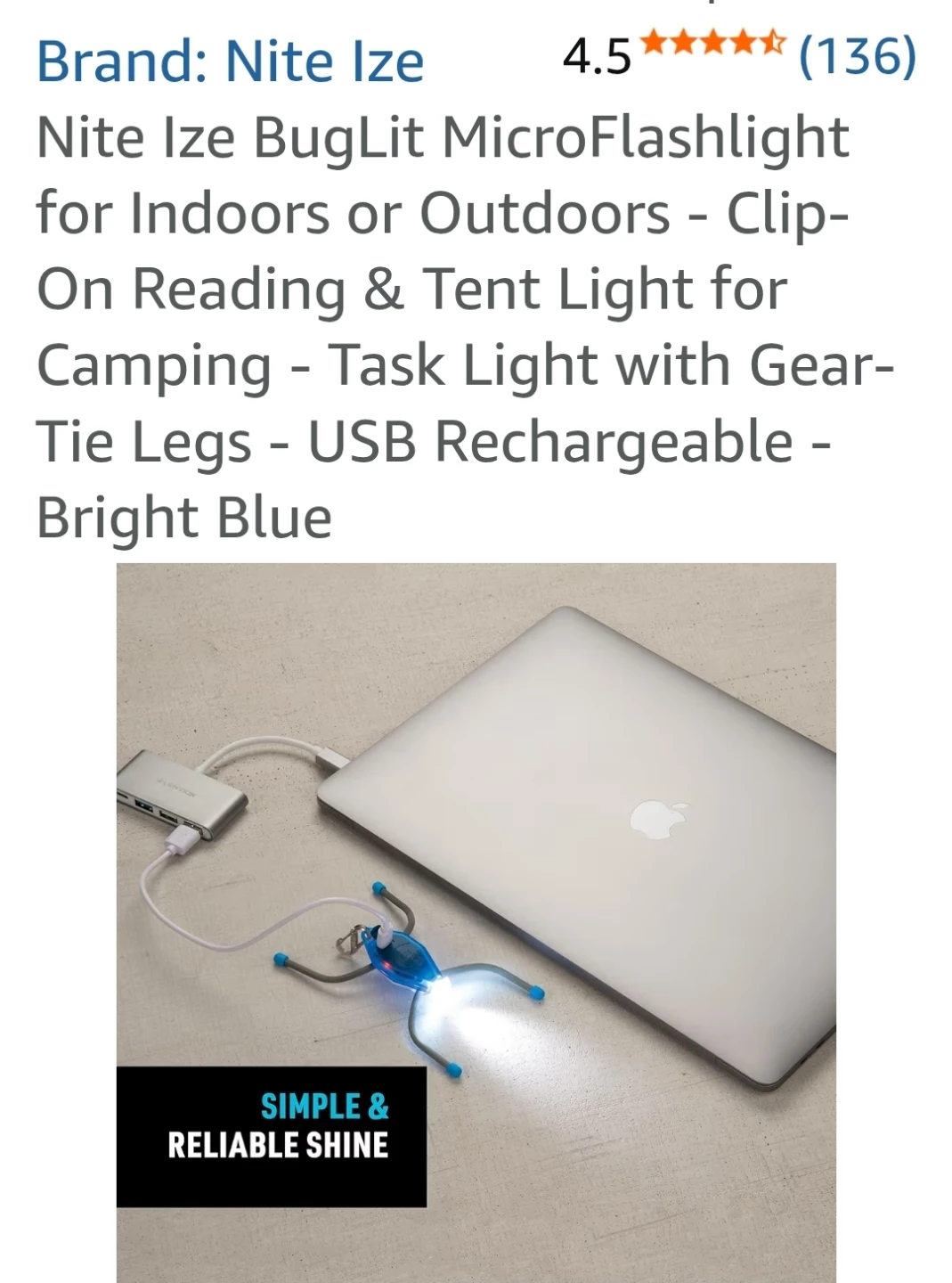 Nite Ize BugLit MicroFlashlight - Bright Blue - photo 2