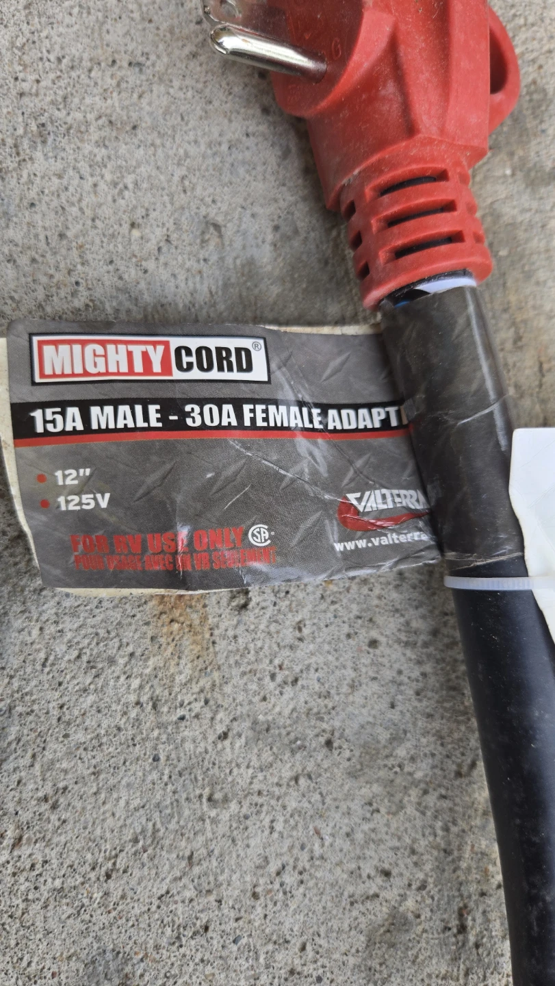 Mighty Cord 15A Male - 30A Female Adapter - photo 3