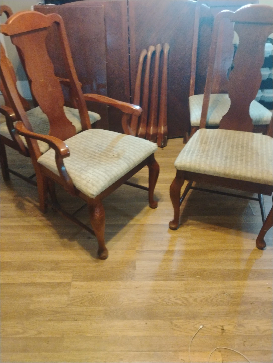 Wooden Dining Table Set with Chairs