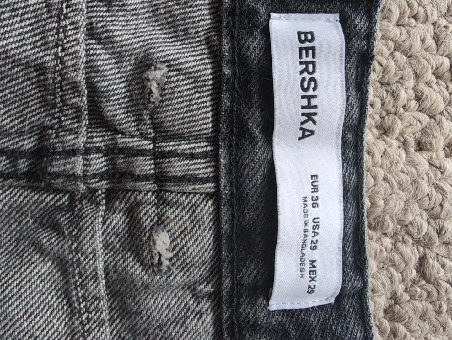 Bershka Grey Cargo Jeans - photo 2