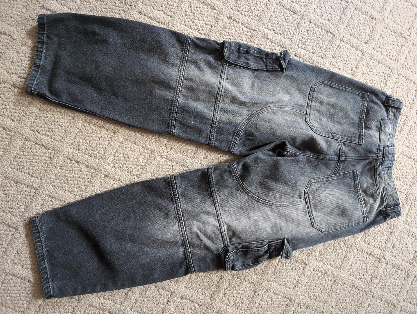Bershka Grey Cargo Jeans - photo 3