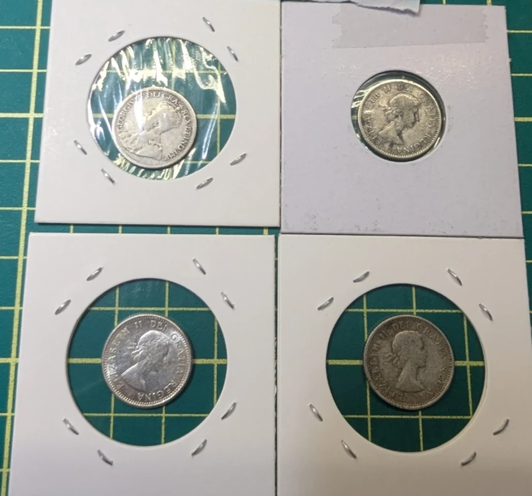 ⚽ Canadian Silver 10 Cent Coins Collection - photo 2