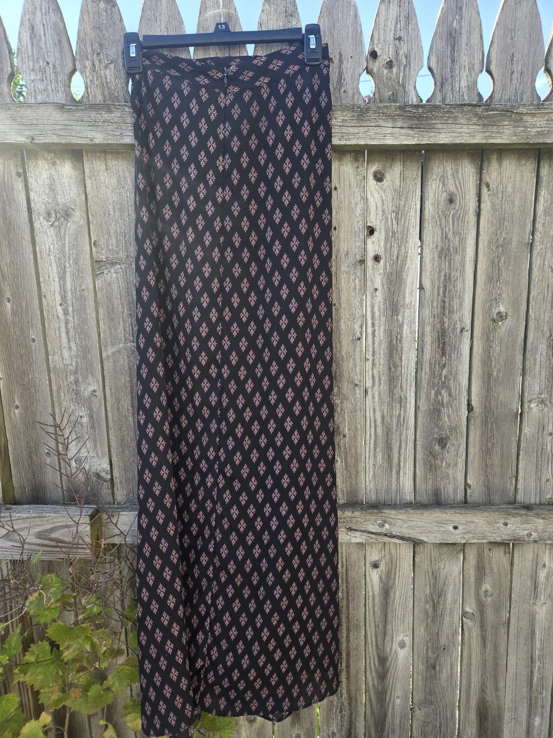 Olivacious Black and Pink Patterned Maxi Skirt - Size S - photo 3