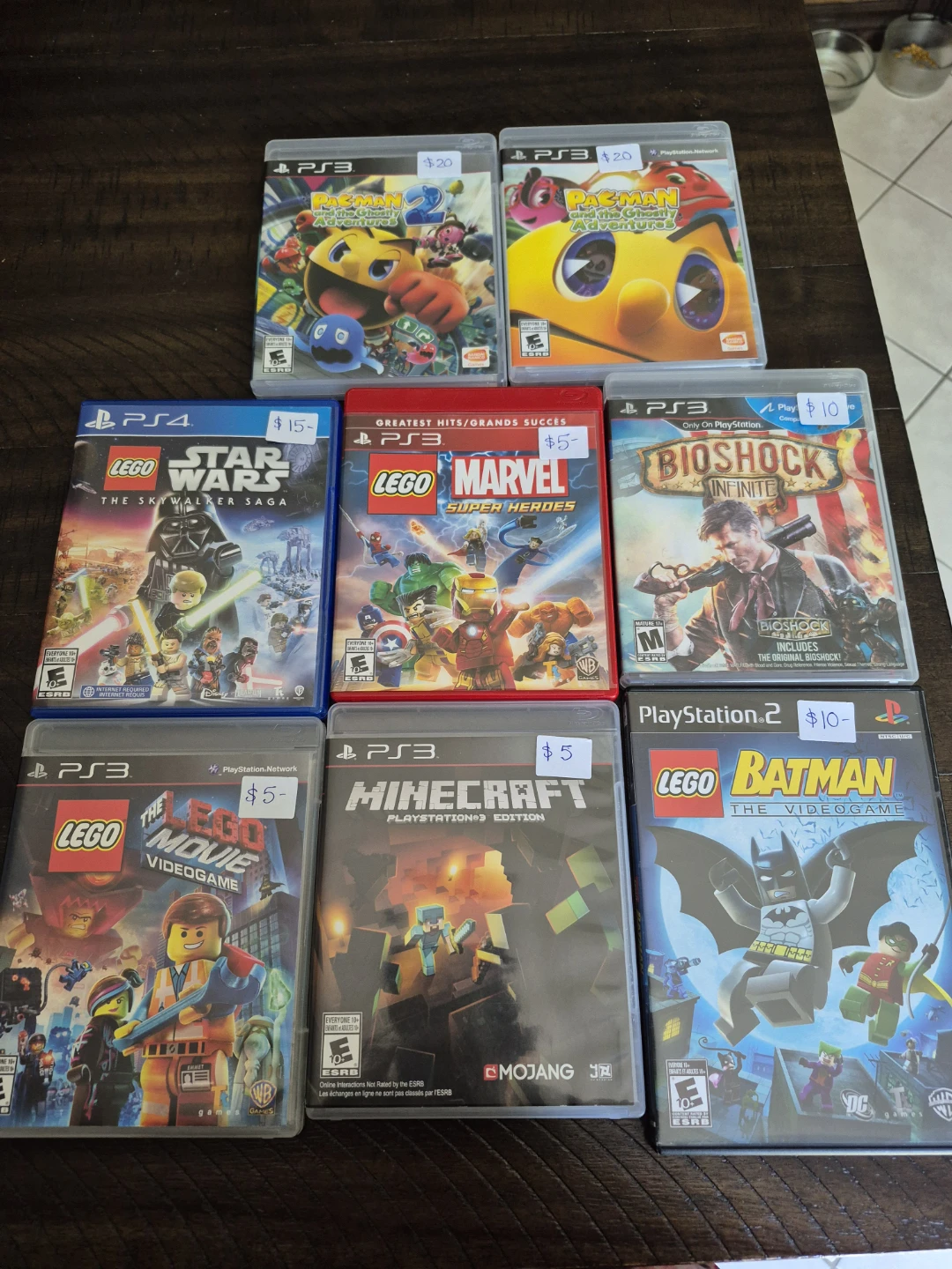 PlayStation  2, 3 and 4 games