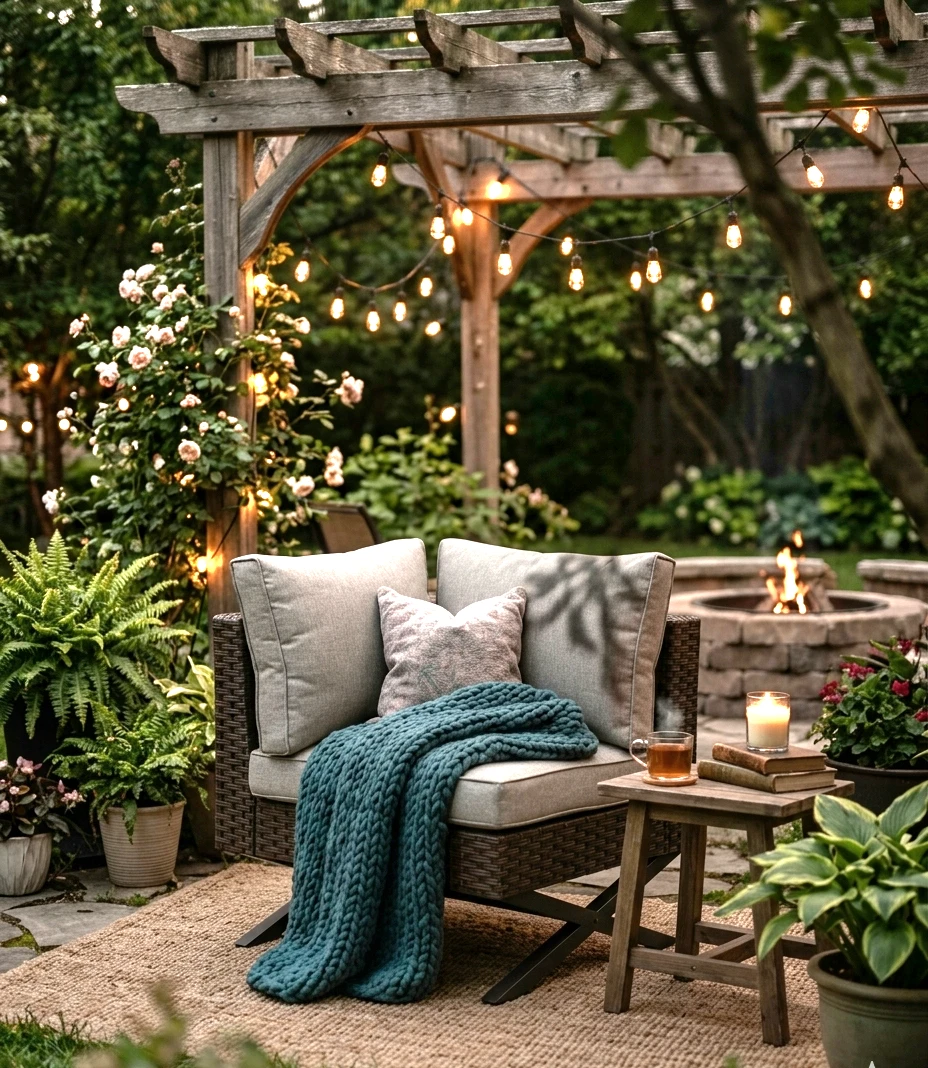 *Brand New***Festival Outdoor Patio Wicker Chair with Cushions. - photo 2