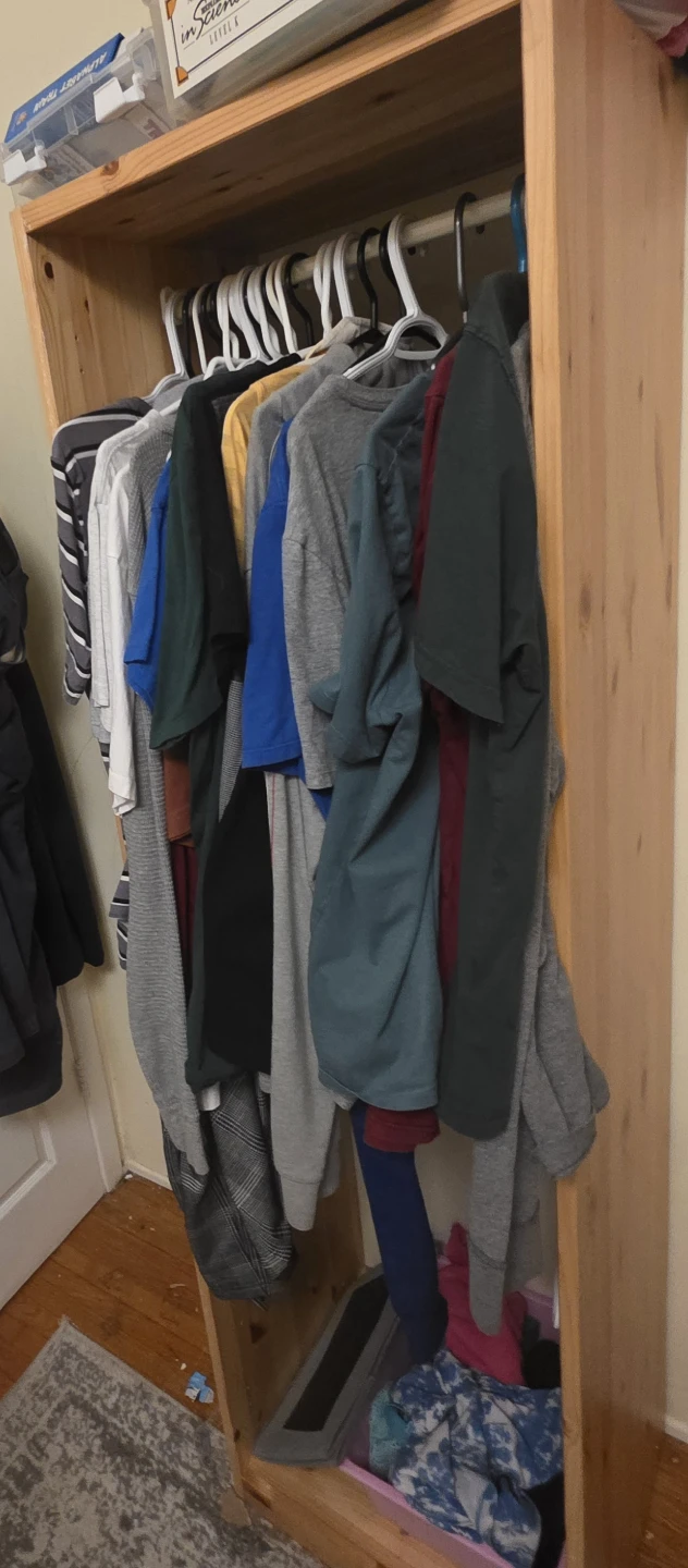 Wooden Clothing ikea open wardrobe