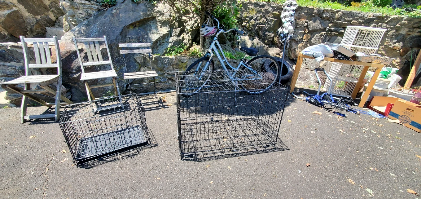 2 dog cages