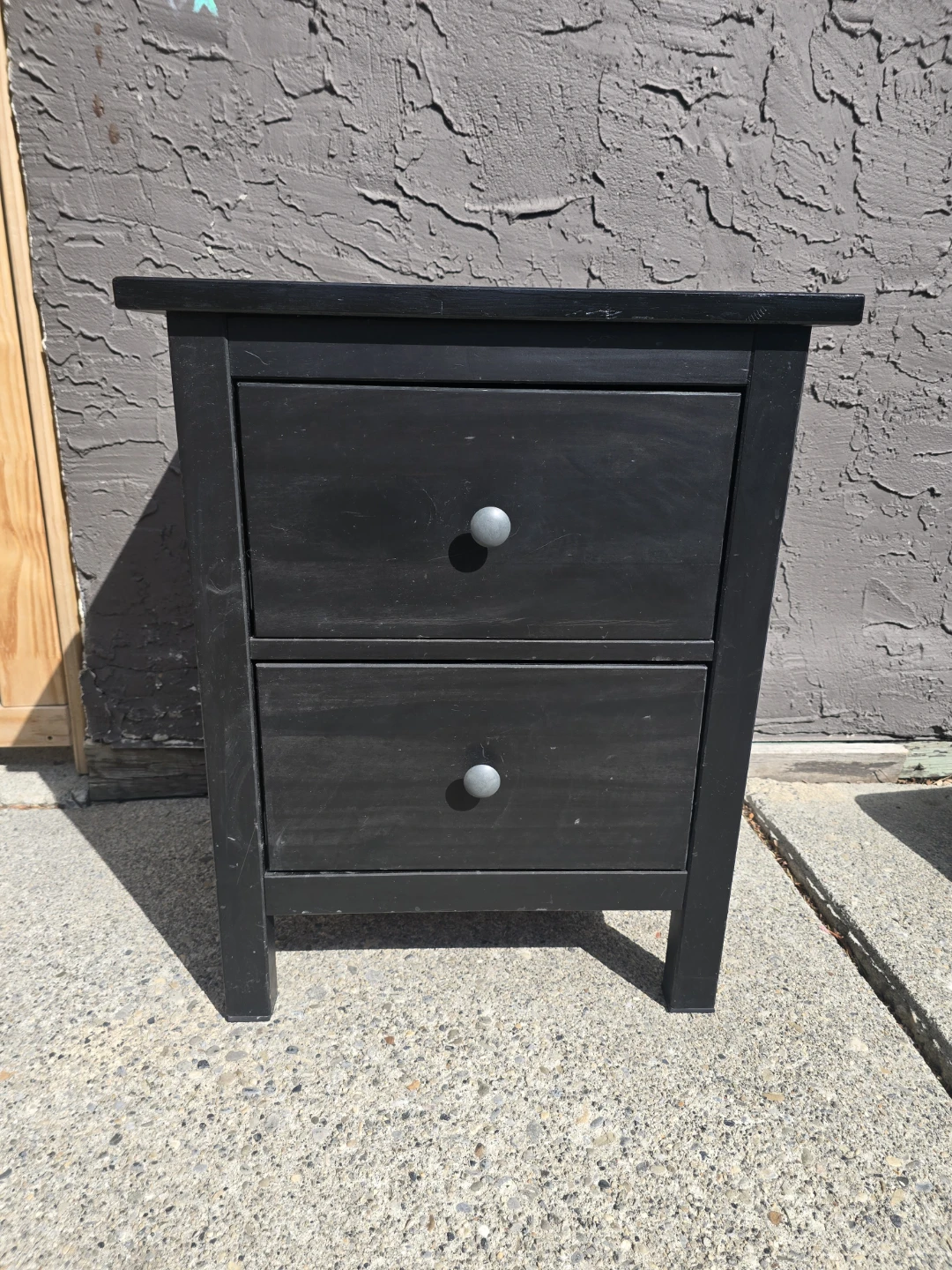 Ikea HEMNES 2-drawer chest, black-brown