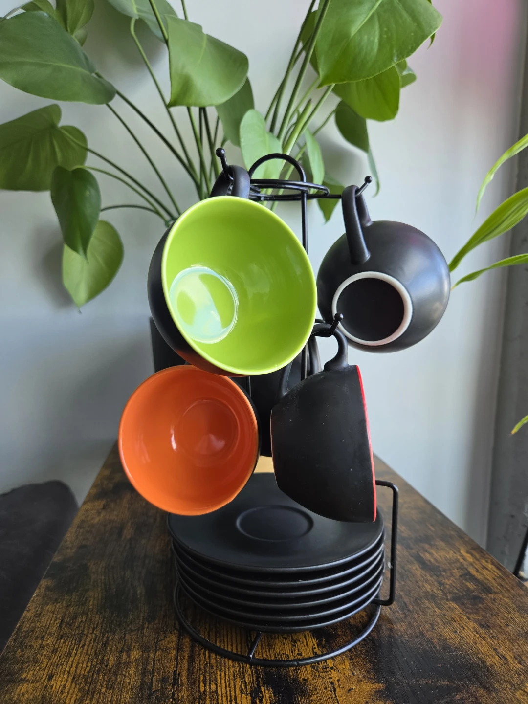 MIAMIO Cappuccino Cups Set with Stand