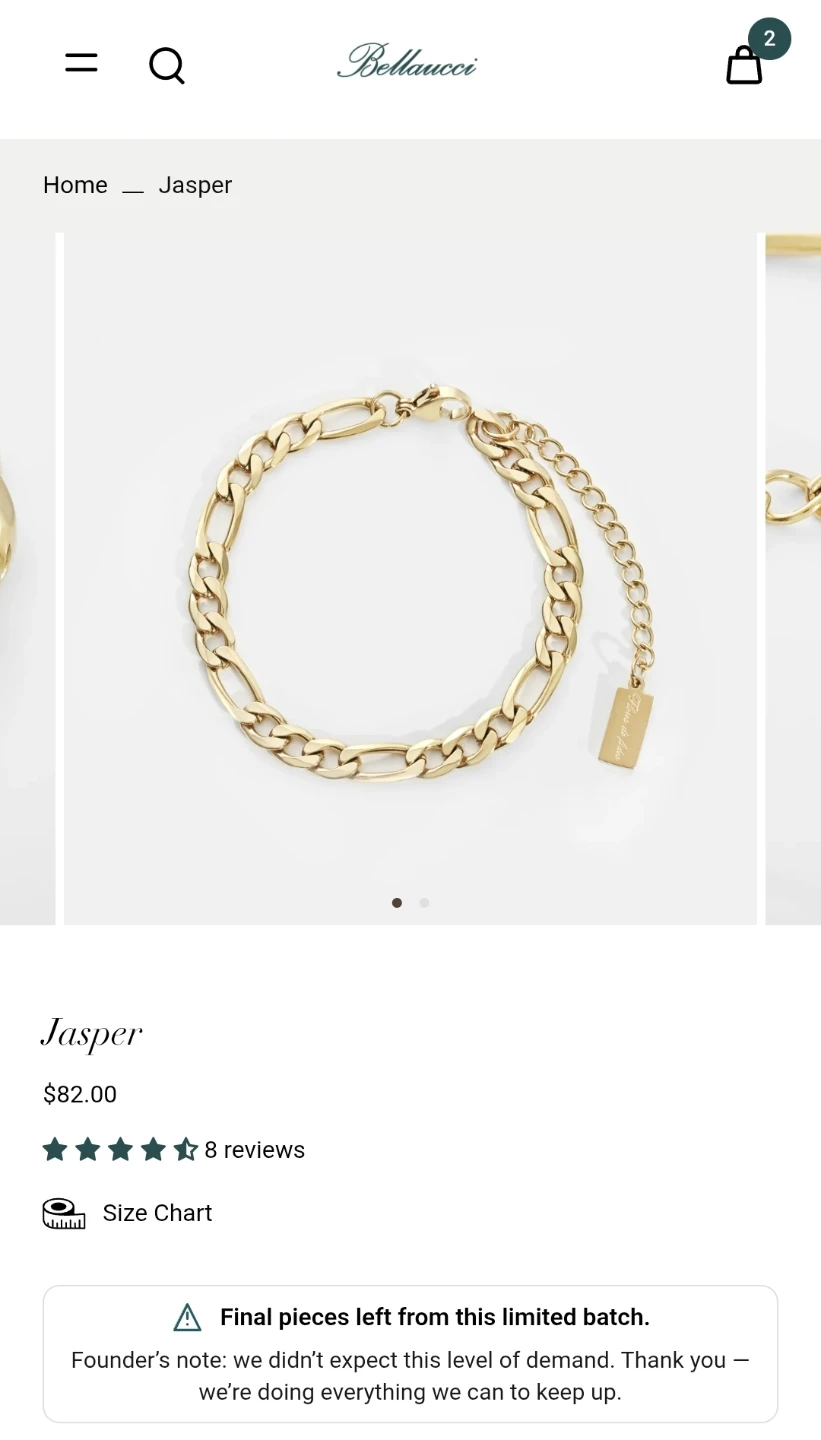 Bellaucci Jasper Gold Chain Bracelet ⚽️ - photo 4