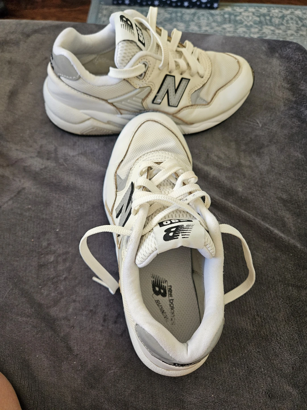New Balance 580 White Sneakers