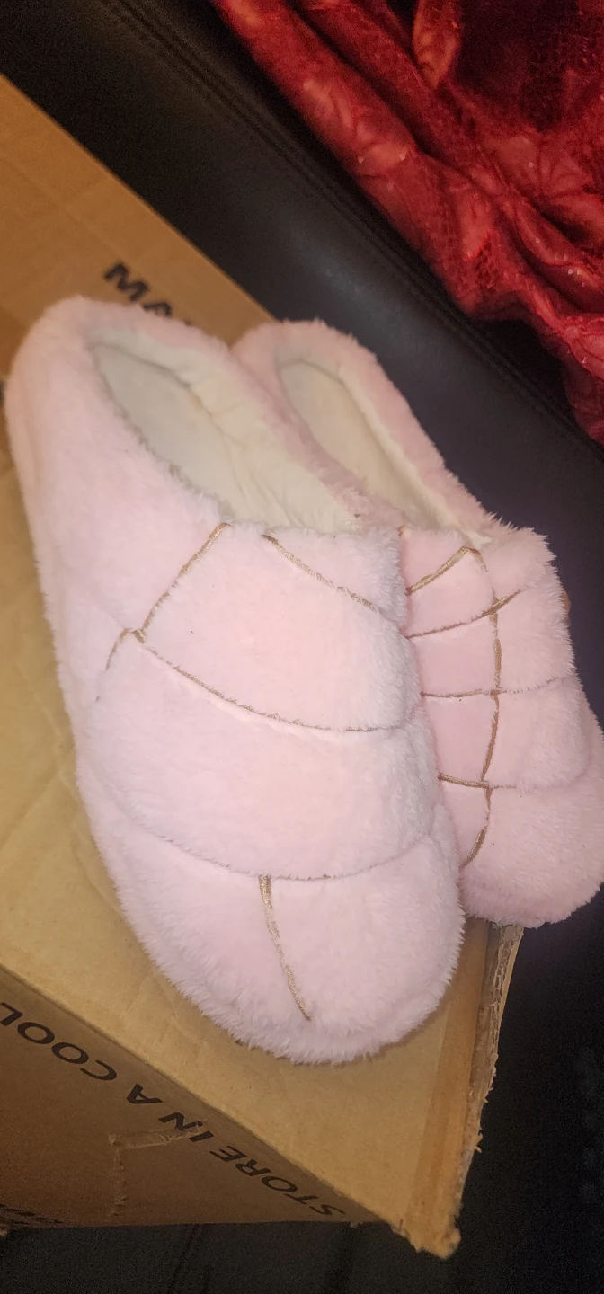Pink Fuzzy Slippers Mexican sweet bread concha