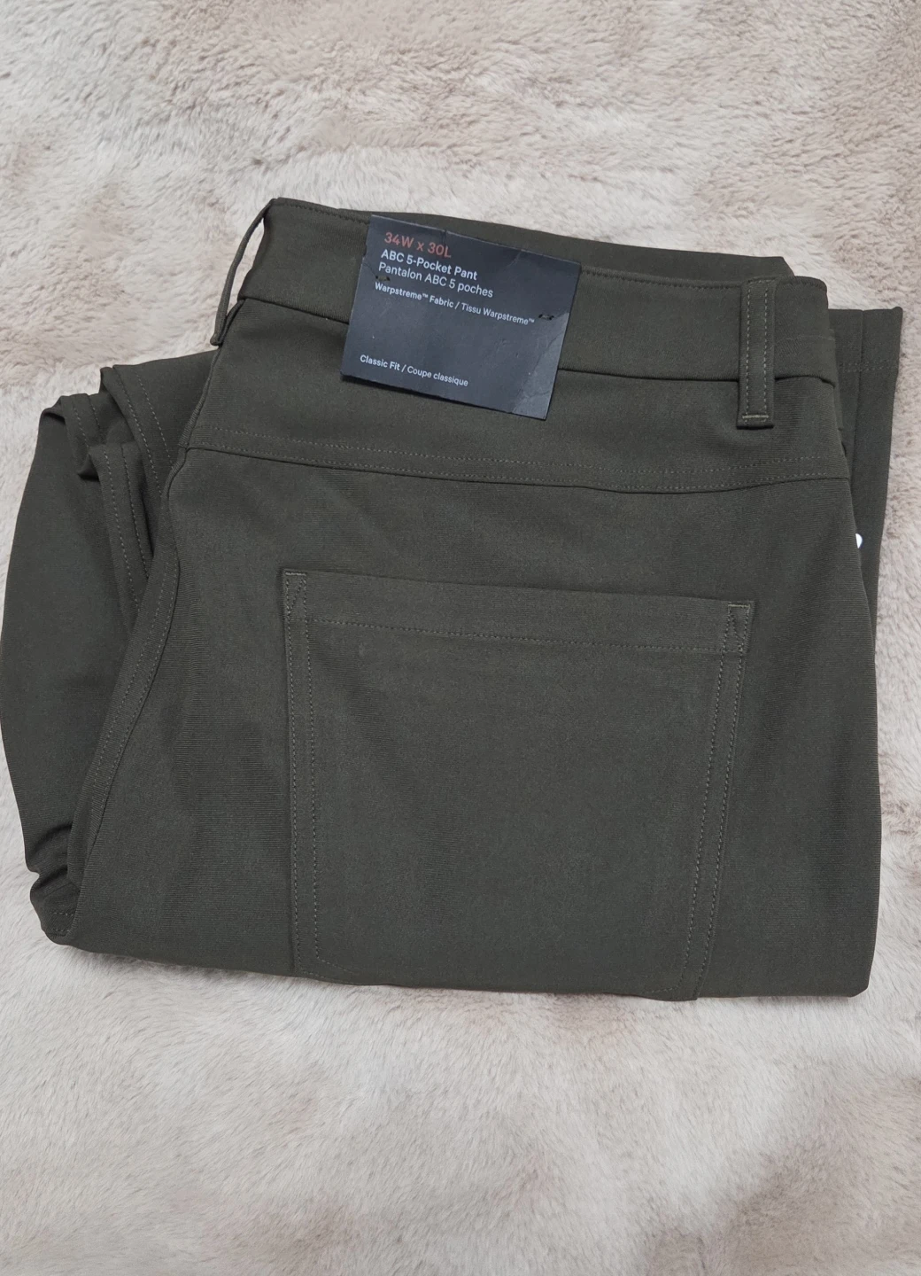 Lululemon ABC 5-Pocket Pant 34W x 30L