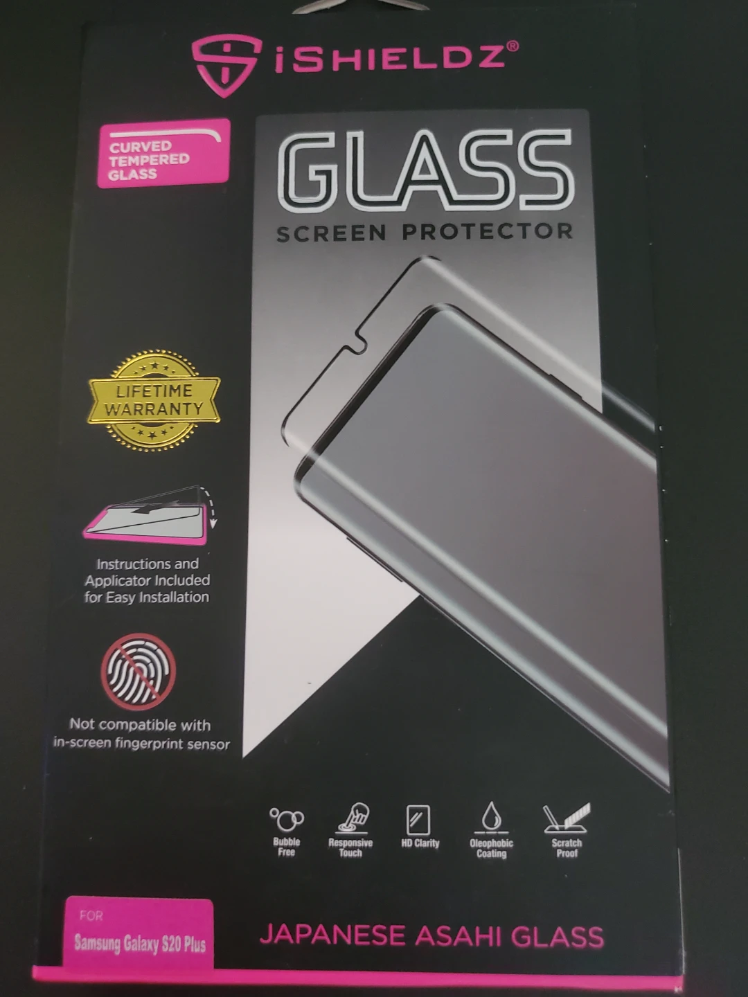 Curved Tempered Glass Screen Protector for Samsung S20 Plus
