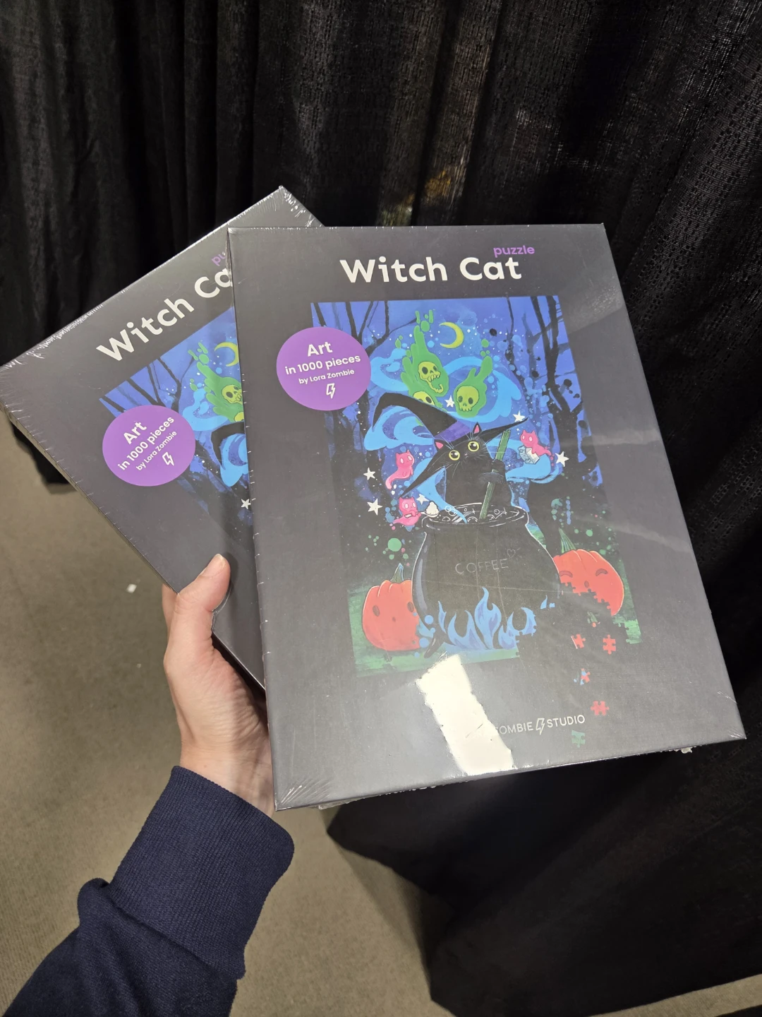 Witch Cat Puzzle by Lora Zombie Studio