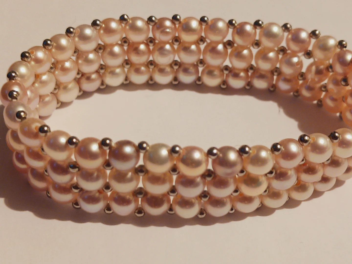 Genuine Freshwater Pearl Bracelet with Silver Accents - photo 3