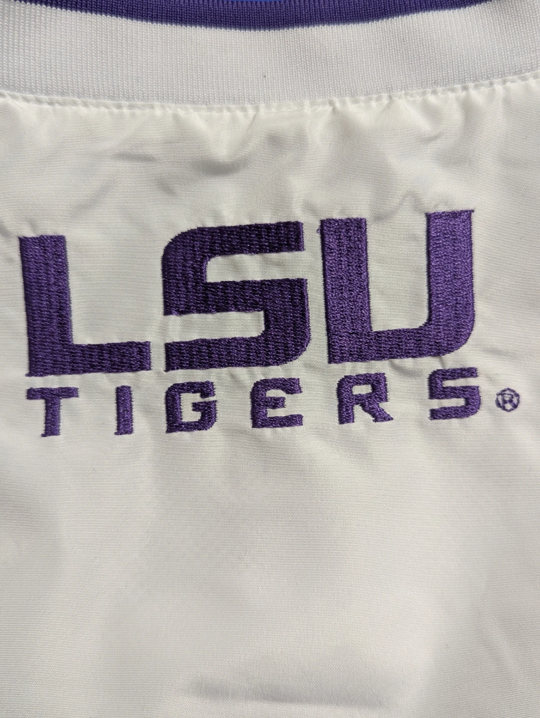 NEW LSU Tigers LARGE Short Sleeve V-Neck Windshirt Pullover - photo 4