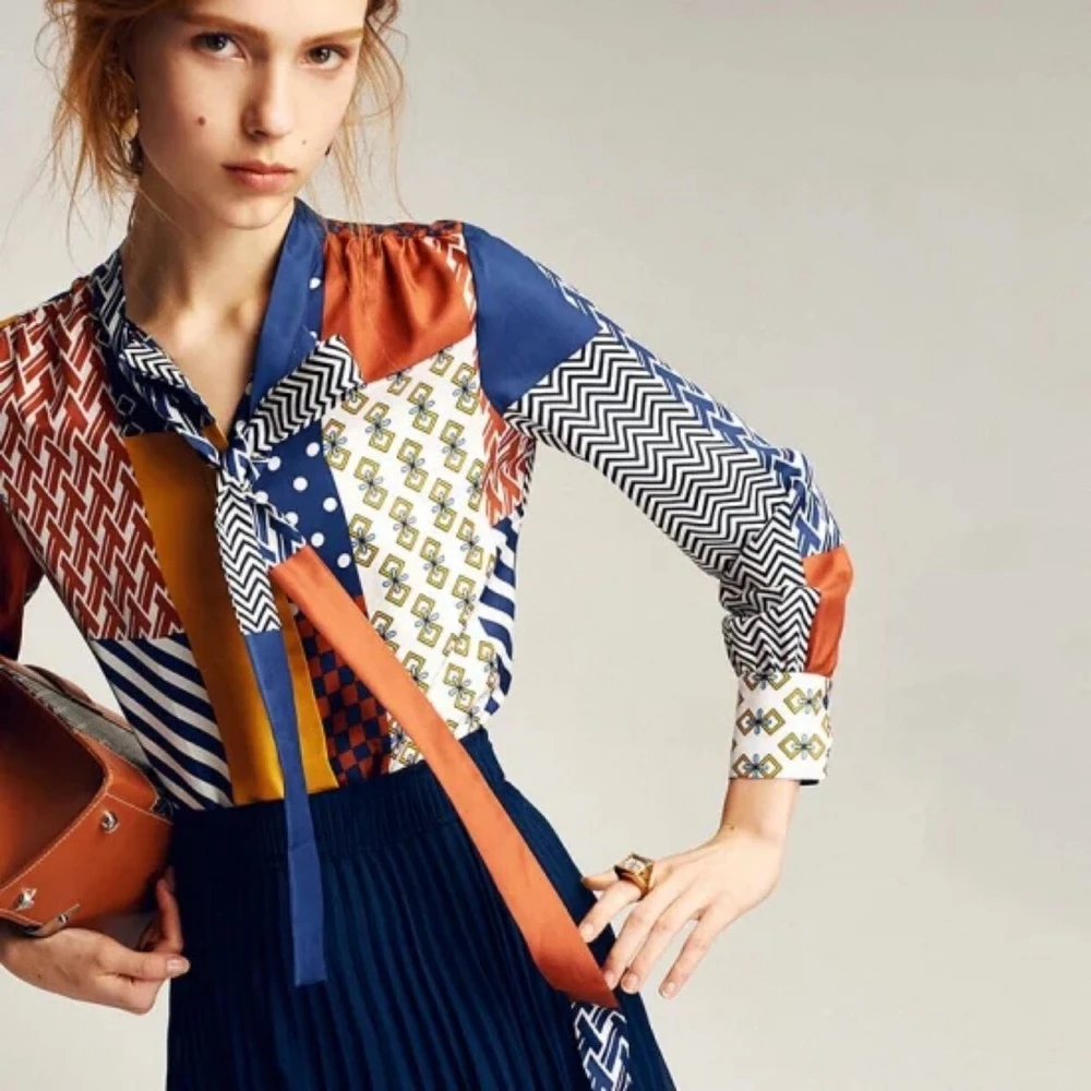 Tory Burch Vivian Silk Top - photo 2
