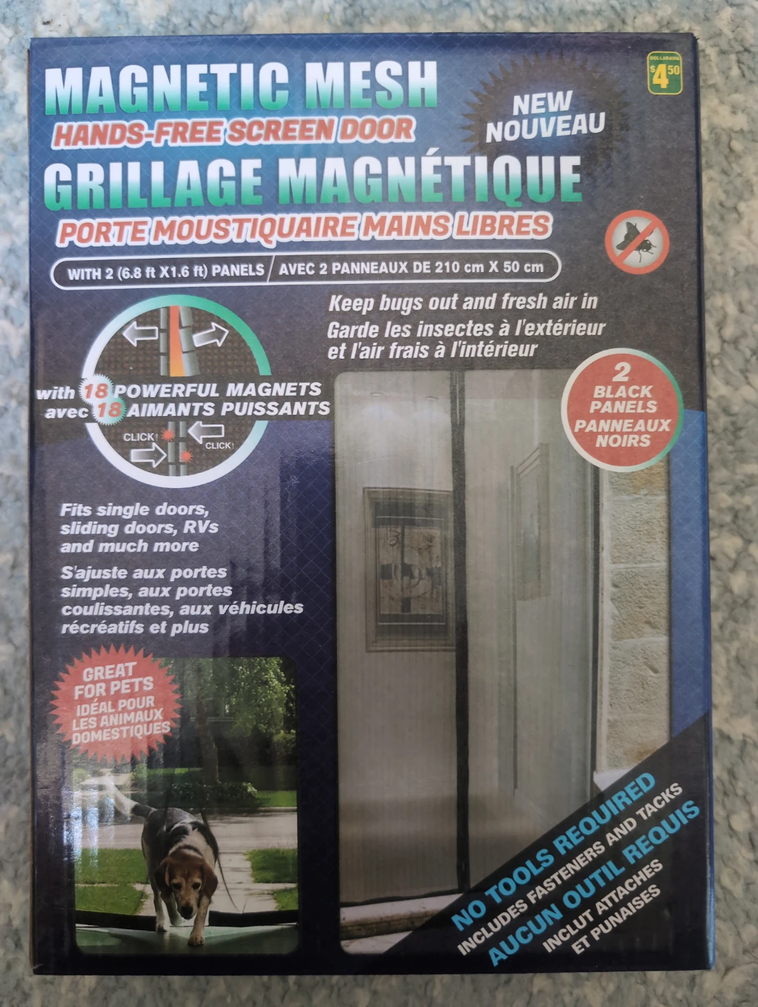 Unopened magnetic door mesh screen - photo 2