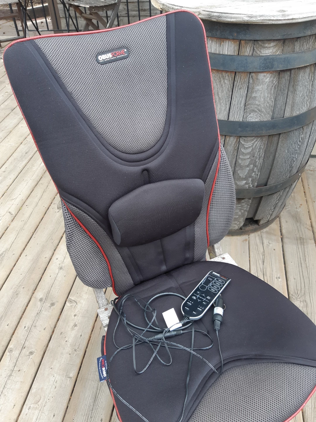 ObusForme© Back Support Massage Full Back & Seat Heated Cushion - photo 5