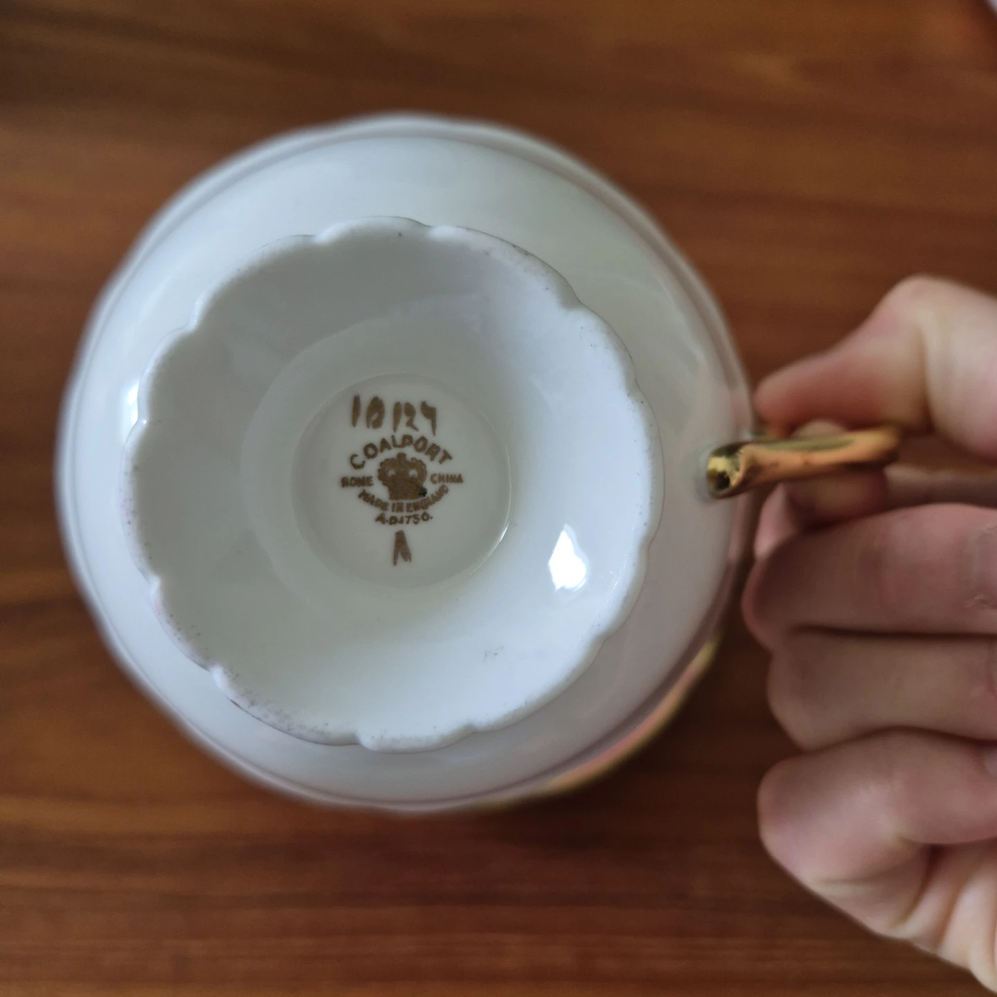 Vintage Porcelain Tea Cup and Saucer - Coalport, England - photo 2