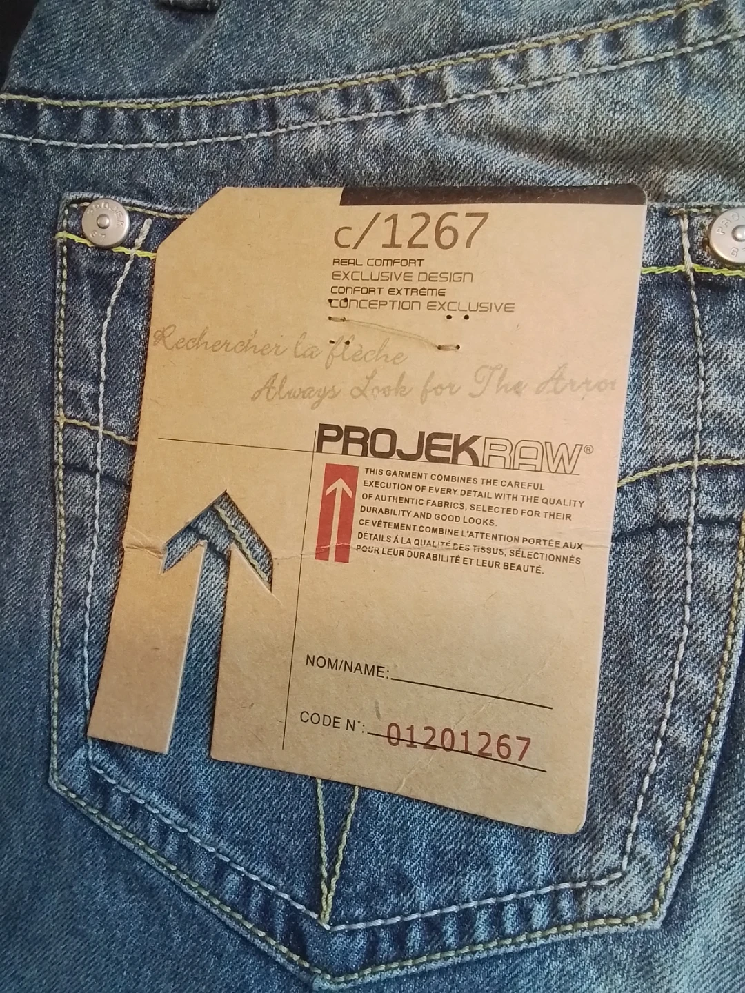 PROJEK RAW Denim Division Jeans Size 36 - photo 3