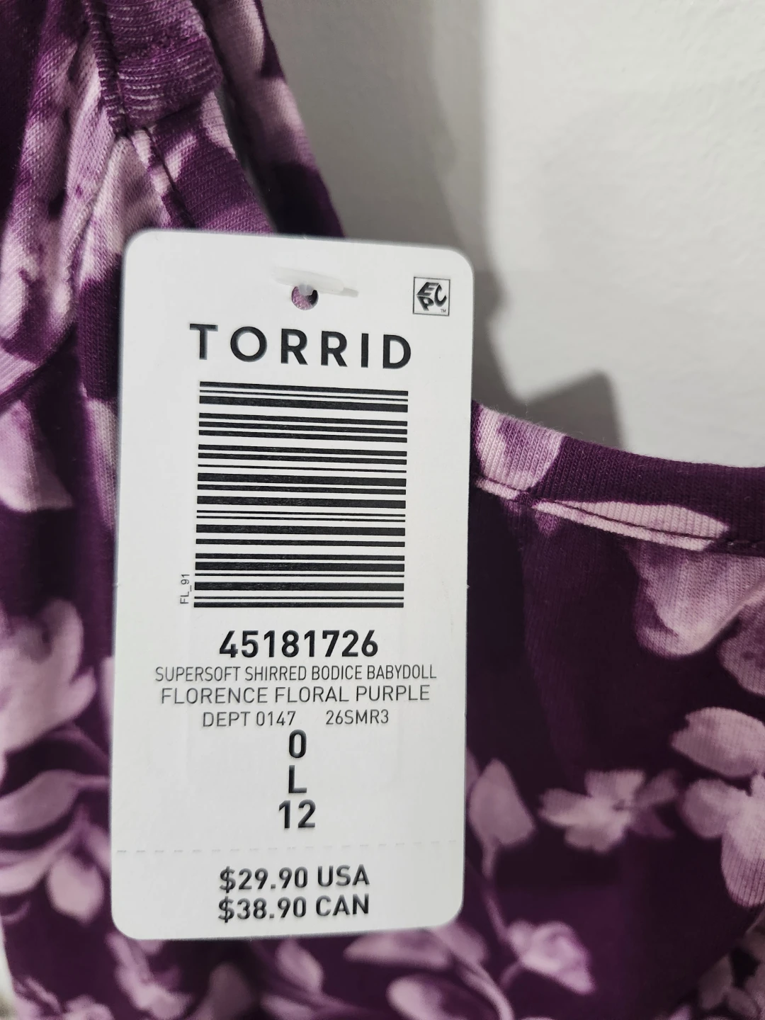 Torrid Babydoll Top Size L - photo 3