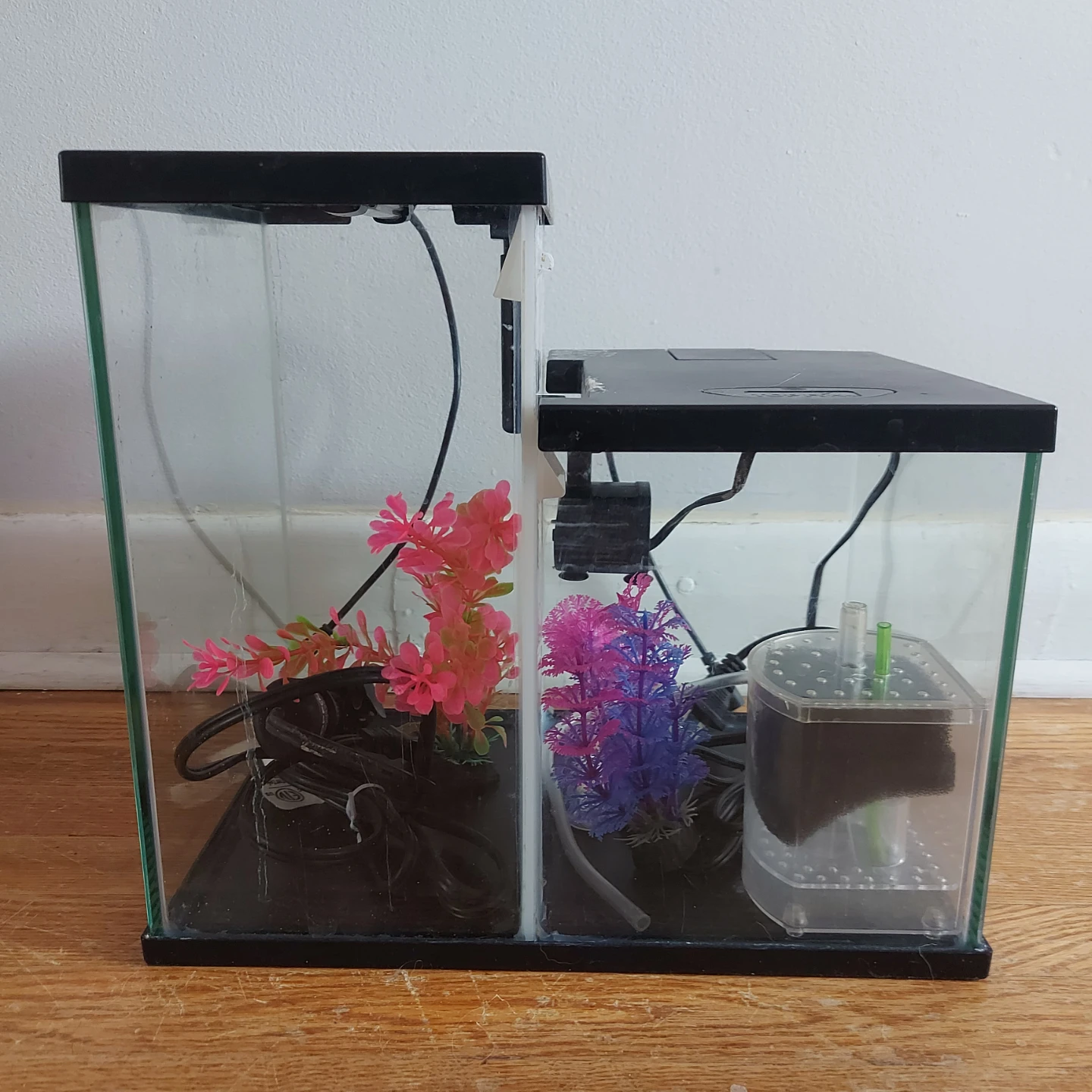 Top Fin Betta Waterfall Dual Aquarium - 3 Gallon and Accessories - photo 2