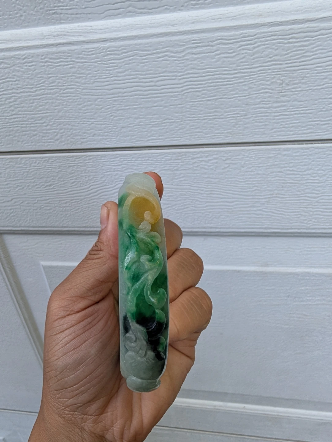 ⚽Carved Jade Bangle Bracelet - photo 3