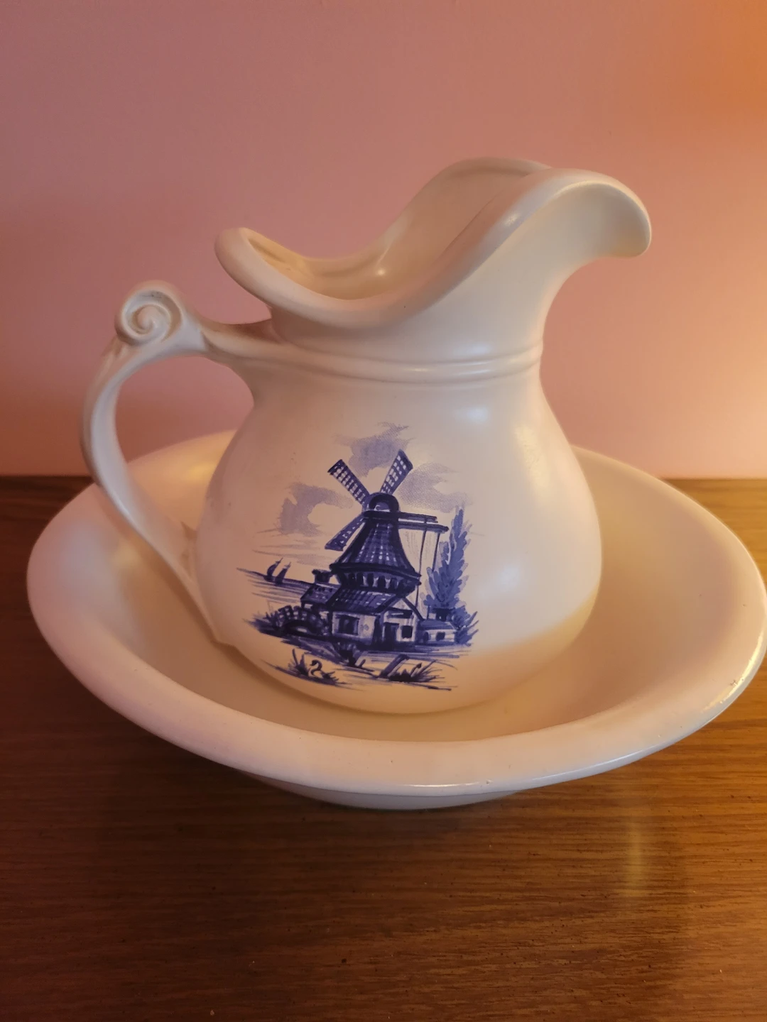 McCoy Pottery Pitcher and Bowl Set
