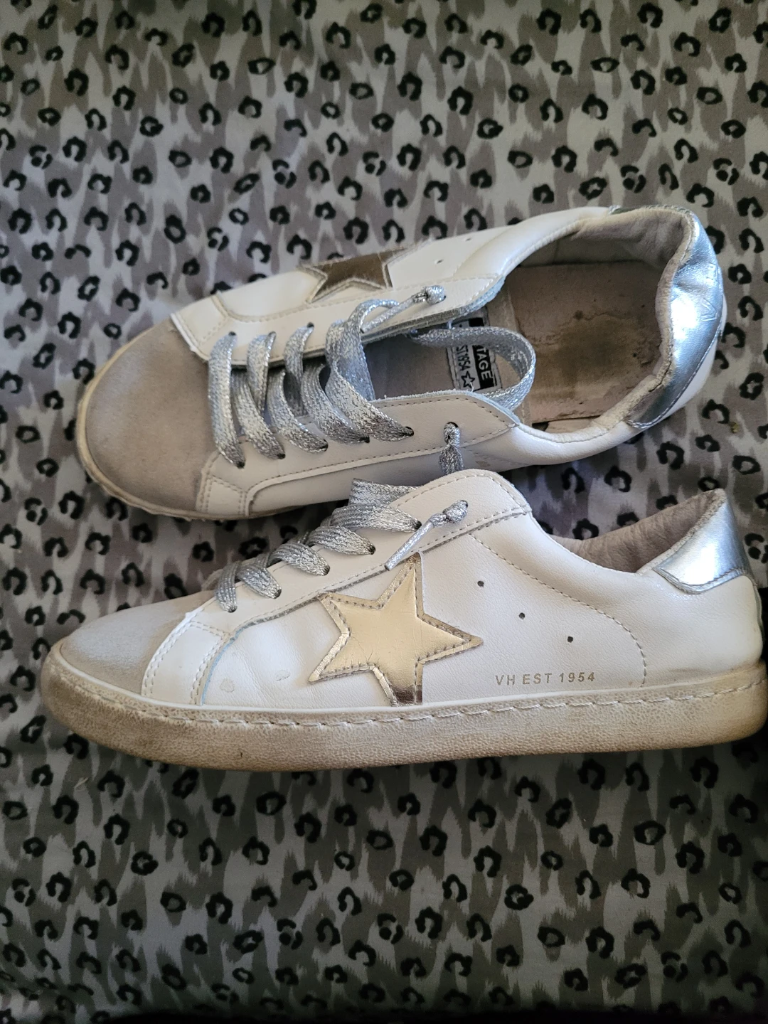 Vintage Havana EST 1954 White Leather Star Sneakers - photo 3