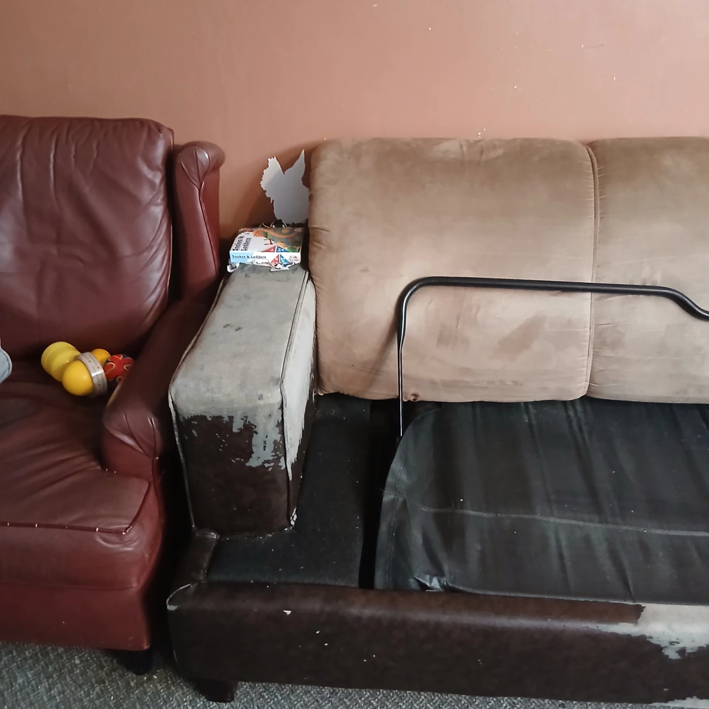 L Shape Sofa Bed - used but comfortable - photo 3