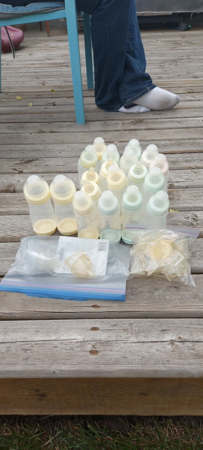 Large assortment of Playtex VentAire bottles