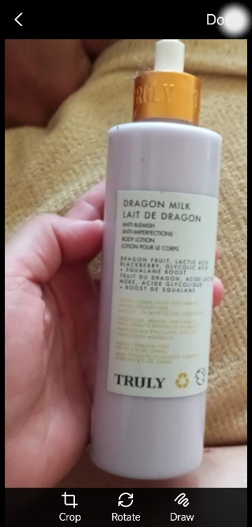 Truly Dragon Milk Anti-Blemish Body Lotion 8 oz