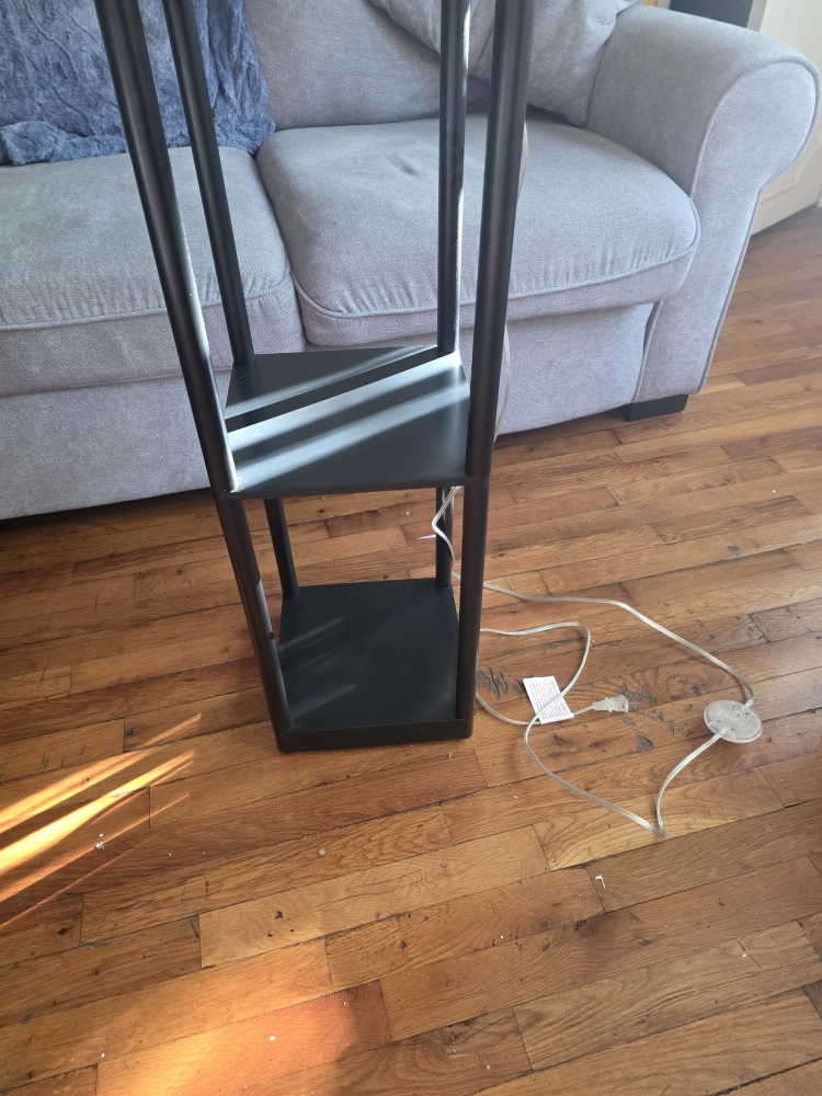 Black Shelf Floor Lamp - photo 3