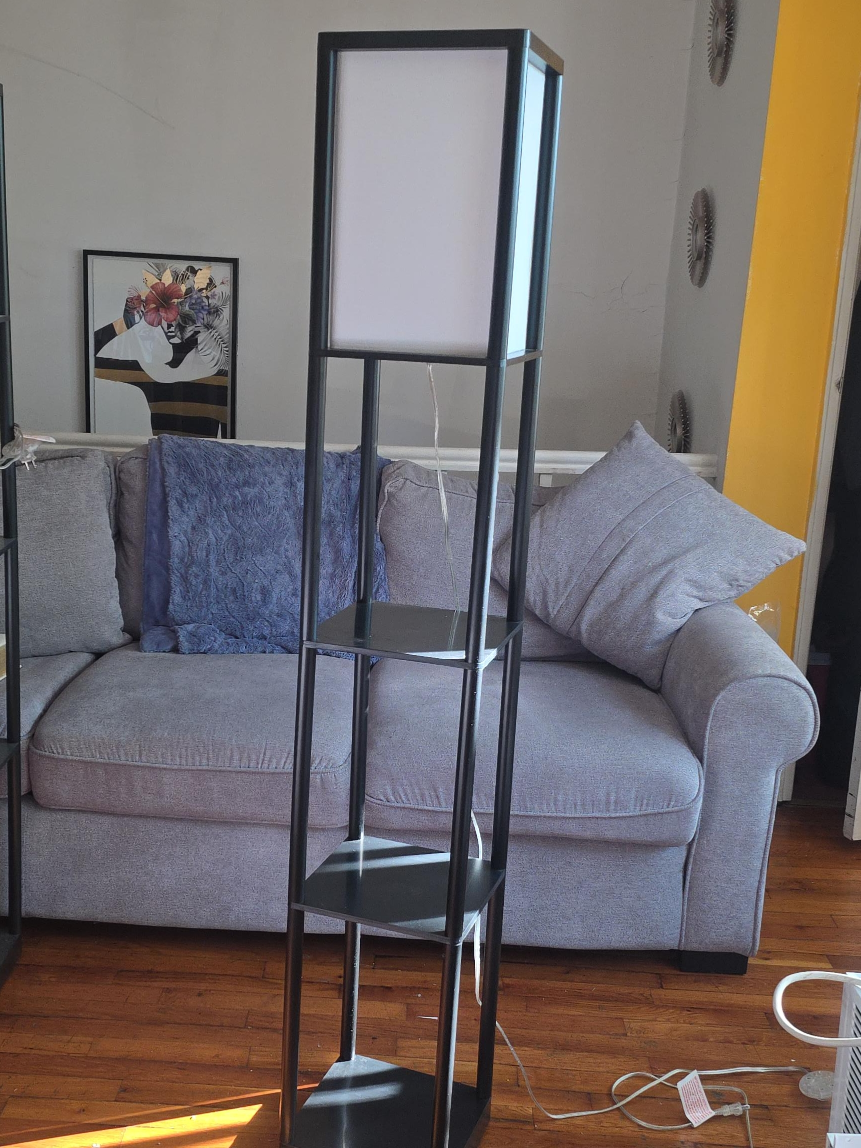 Black Shelf Floor Lamp - photo 4