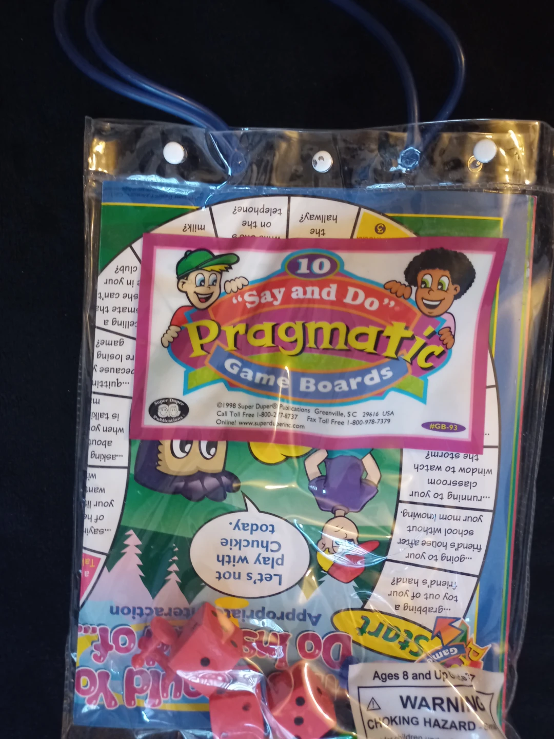 Super Duper "Say and Do" Pragmatic Game Boards - photo 2
