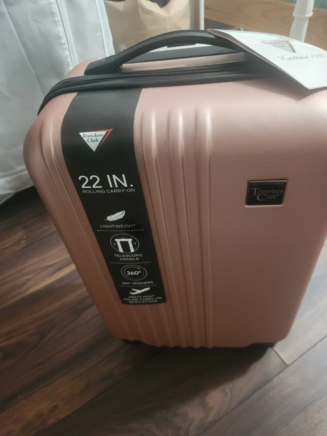 Travelers Club Rolling Carry-On Suitcase - photo 2