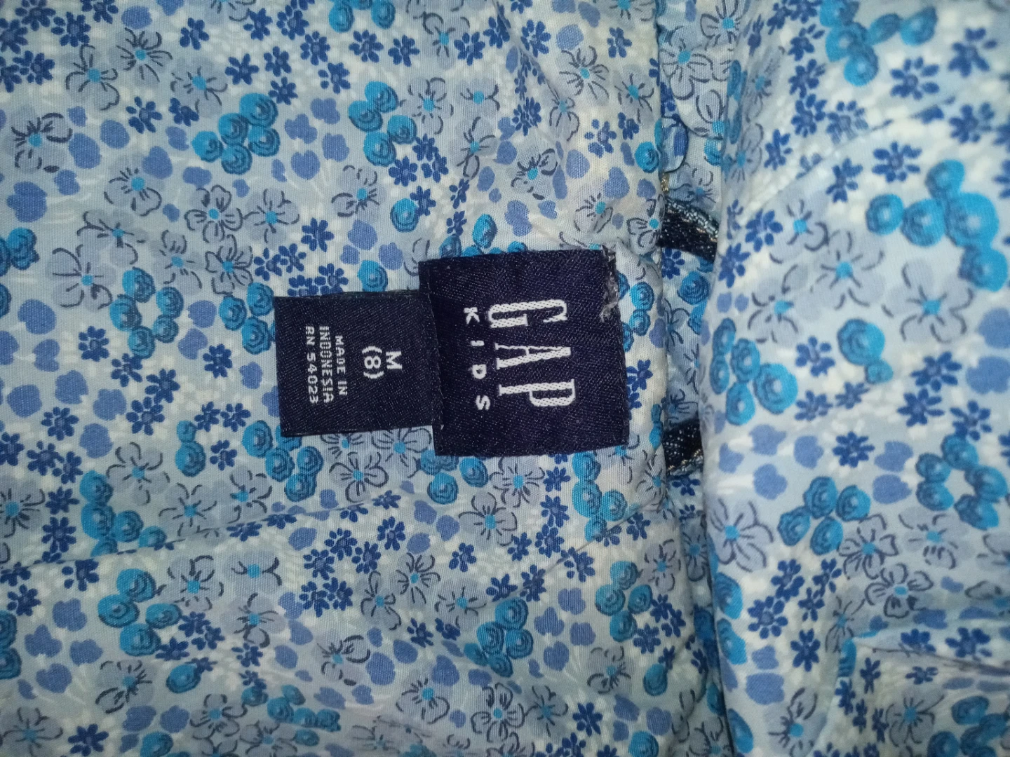 GAP Kids Denim Jacket with Floral Hood - photo 2