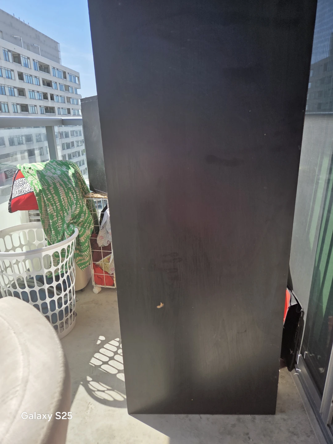 Black Wooden Storage Bench - photo 4