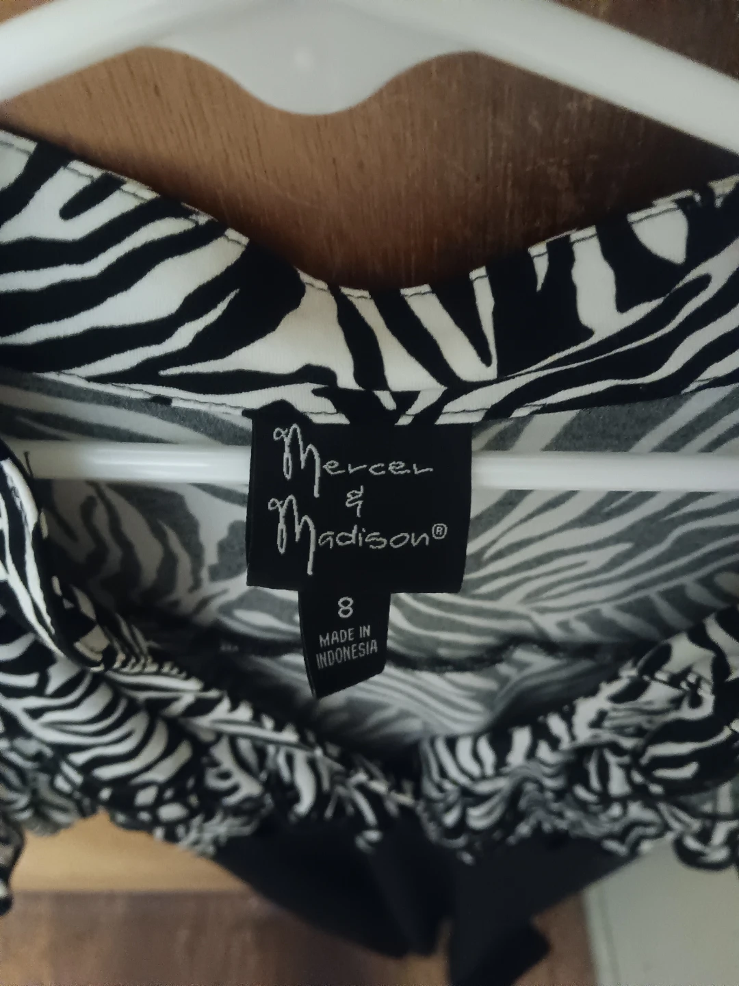 Mercer & Madison Zebra Print Dress Size 8 - photo 2