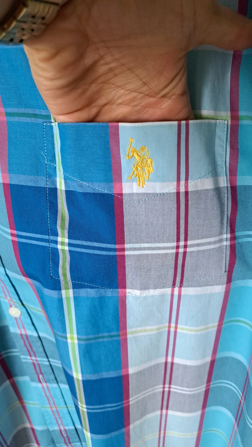 U.S. Polo Assn. Plaid Short Sleeve Shirt 2X/2T - photo 2
