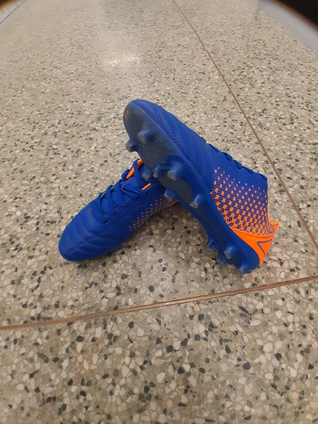Blue and Orange Soccer Cleats Men's Size 7.5
