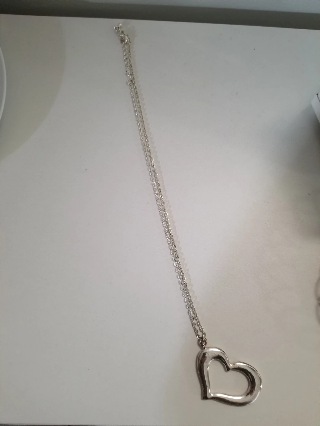 Silver Toned Heart Pendant Necklace - photo 2